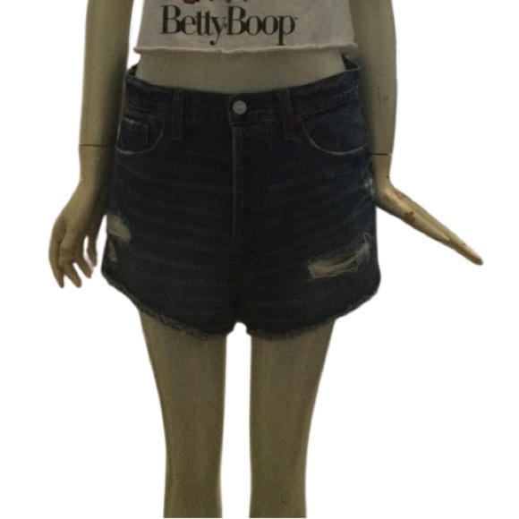 Abercrombie & Fitch Denim Button Fly Shorts Size 24 - Picture 1 of 7